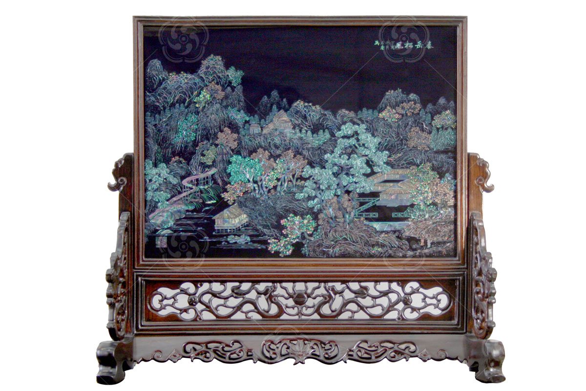 點(diǎn)螺〈泰岳松風(fēng)〉臺(tái)屏