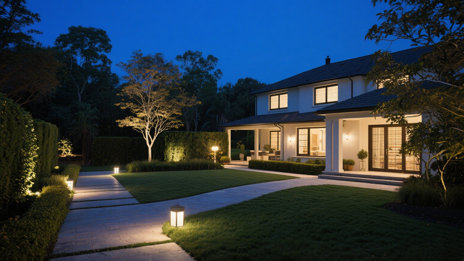 別墅庭院照明方案推薦 參數示意